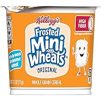 Vista 7 de Kellogg's Frosted Mini-Wheats - Vaso de cereales para desayuno frío, alto en fibra, grano entero, original, taza de 2.5 onzas (1 taza)