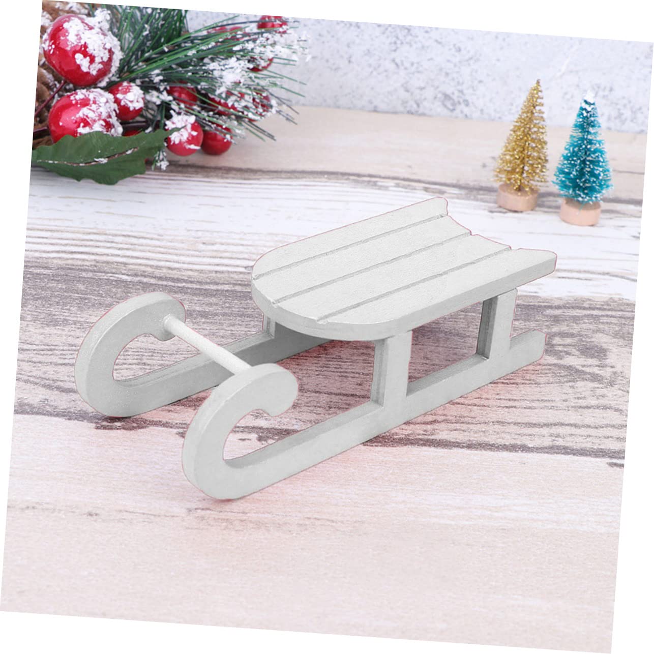 MAGICLULU 8 Sätze Weihnachtsschlitten Ornamente Gewichtsschlitten Weihnachtsschmuck Schneeflocken Schlitten Schneemann Weihnachtsdekorationen Aufblasbarer 2 Stück * 8