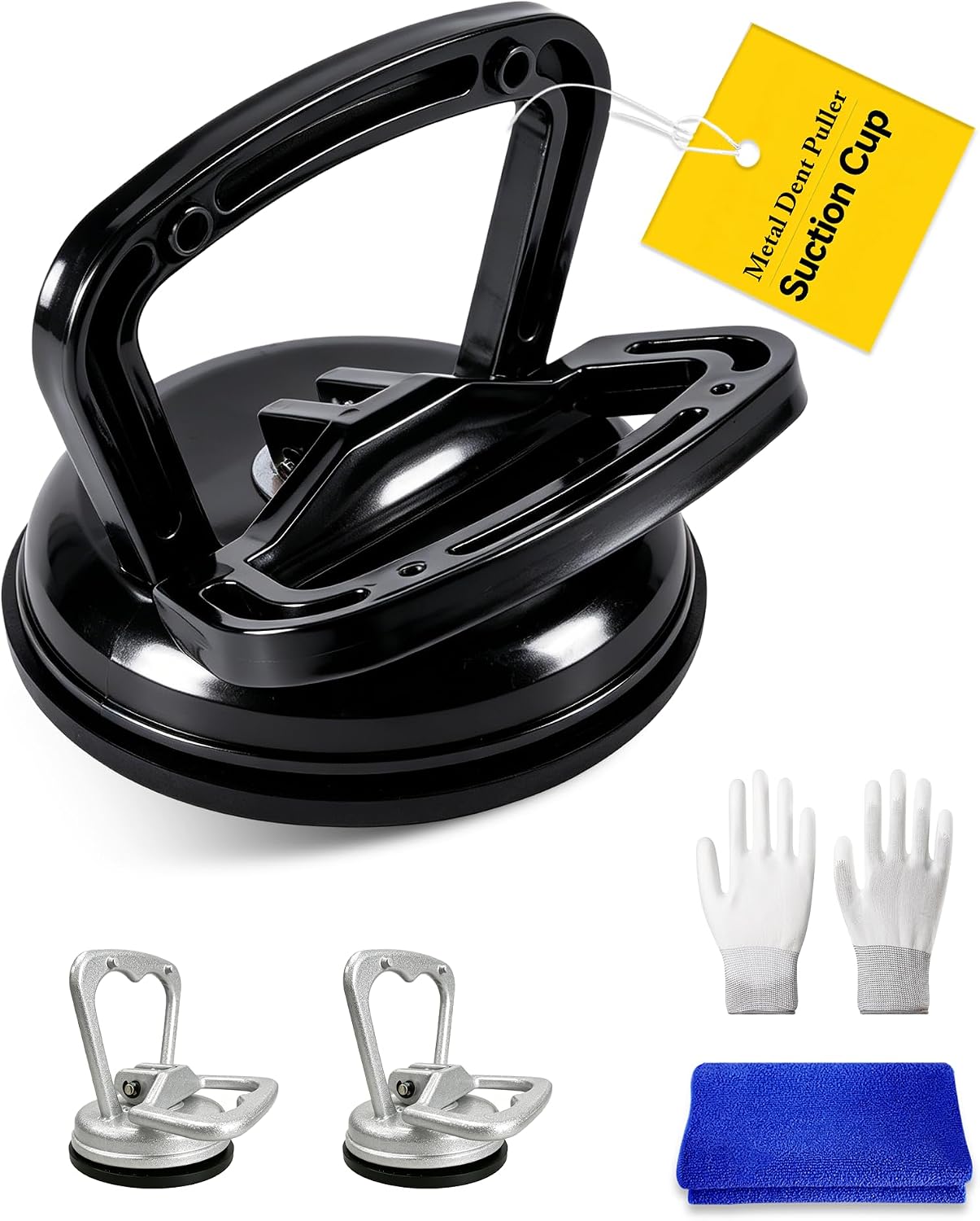 3 Pack Metal Dent Puller,Car Dent Puller ,Heavy Duty Metal Car Dent Repair Kit,Upgraded Aluminum Alloy Dent Pulle,Paintless Dent Repair Tools for Car Dent ,Glass, Tiles Lifting and Objects Moving