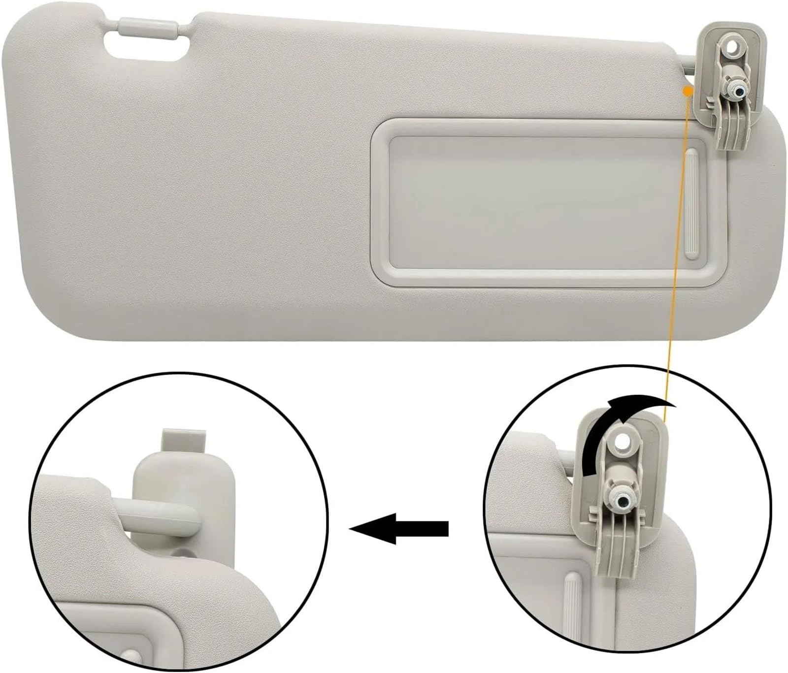para Mazda 3 2010 2011 2012 2013 Parasol Coche Conductor Lado Pasajero Pieza Repuesto BBM269320C75(with Light a Pair)