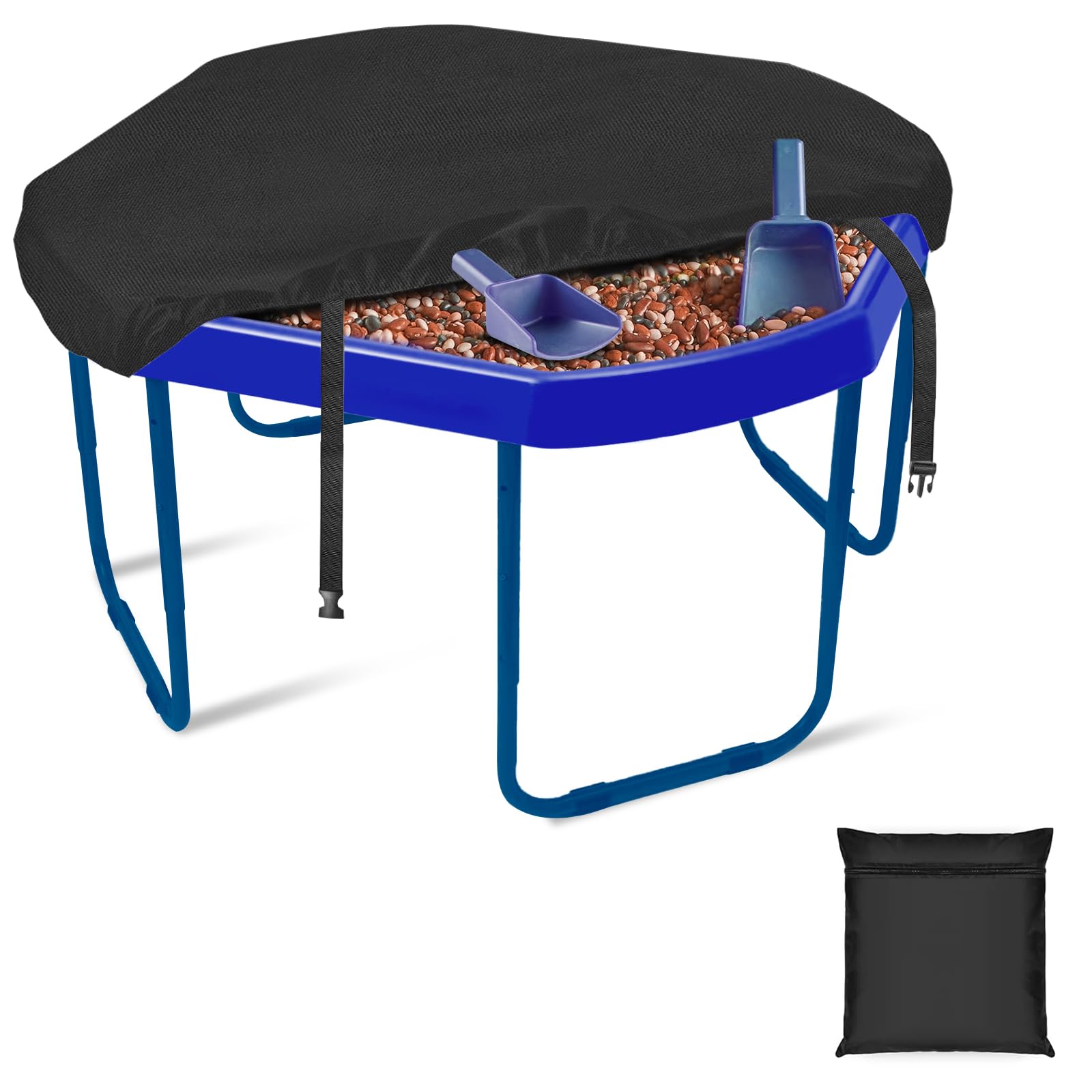 SIRUITON Universal Tuff Tray Cover 100x100x10cm with Strong Elastic Edges, Heavy Duty 600D Oxford Waterproof, Lightweight, Anti Mould Resistant, Durable Design, Universal Fit To Any Tuff Tray Size