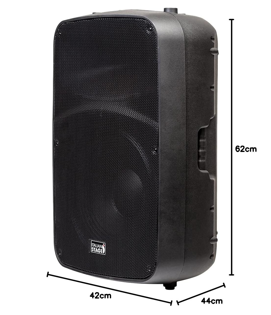 PROEL Italian Stage IS SPX15AUB - Cassa Attiva Diffusore da 400w di Picco bi-amplificata da 15" con Multimedia player: Usb Flash Drive, Sd Memory Card, STEREO Bluetooth Device, Remote Control, Nero