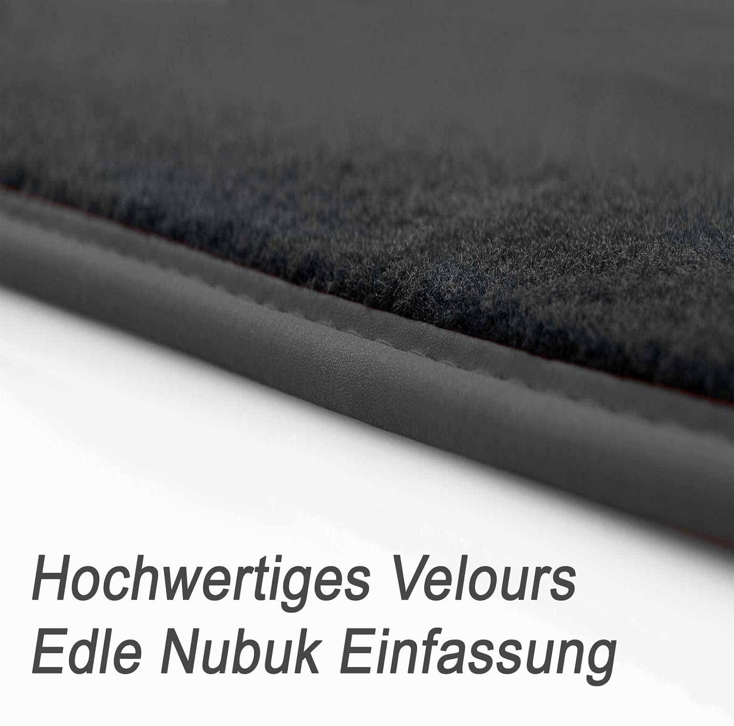 Fußmatten passgenau für 3er BMW E90 E91 E92 E93 Velours Automatten Autoteppich in Original Qualität Schwarz, 2-teilig