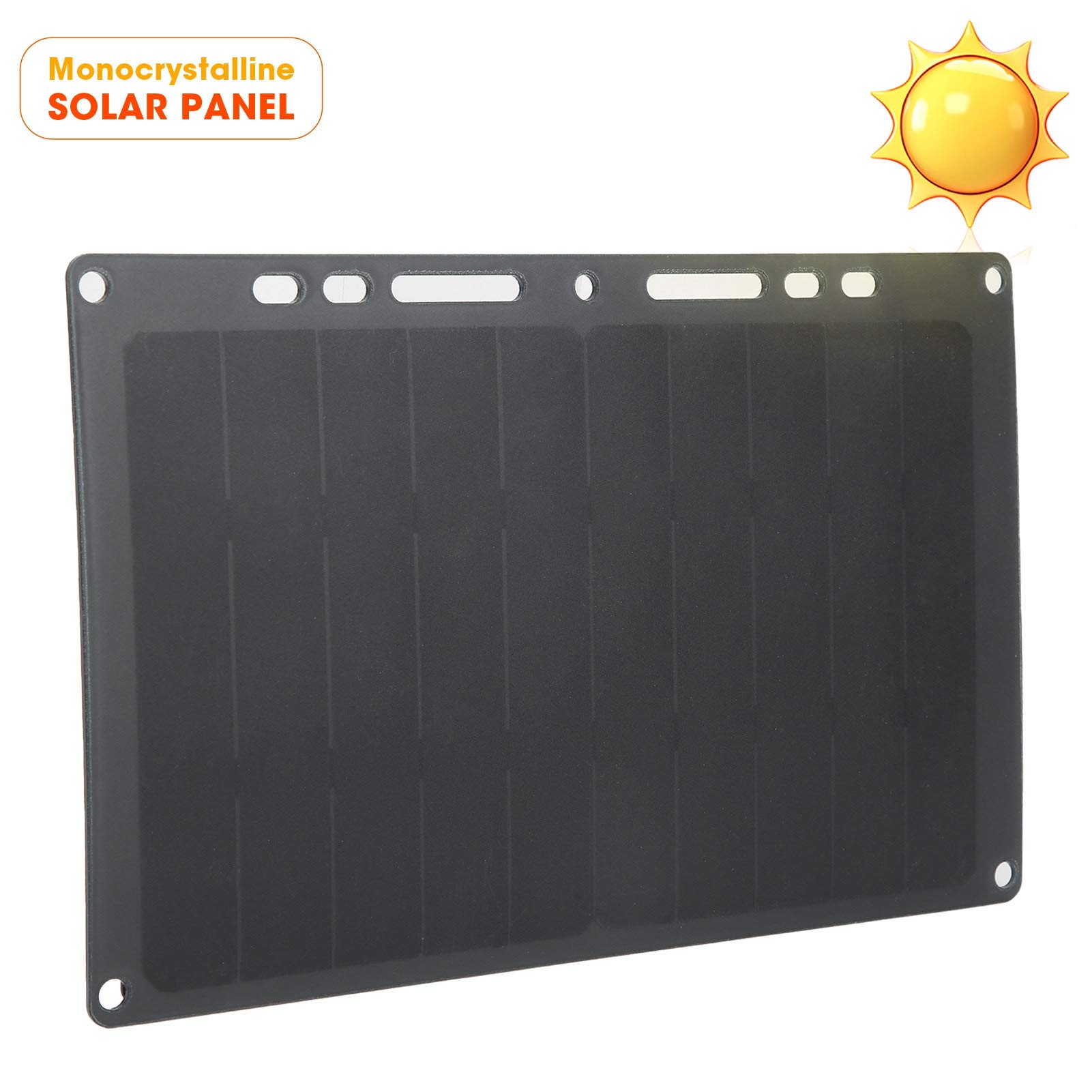 Mini Panneau Solaire Kit de Panneau Solaire Monocristallin Chargeur USB Portable Charge de Téléphone Chargeur Solaire étanche IP65 6V 10W 1700mAh pour Vélos Téléphones Portables