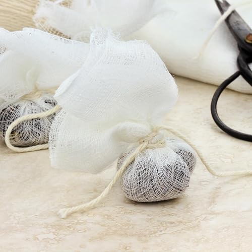 Miniatura 5 de Arkwright - Mantel de queso para colar, 100 % algodón natural, grado 40 medio, suelto Camino de mesa de estopilla blanqueada para decoración,