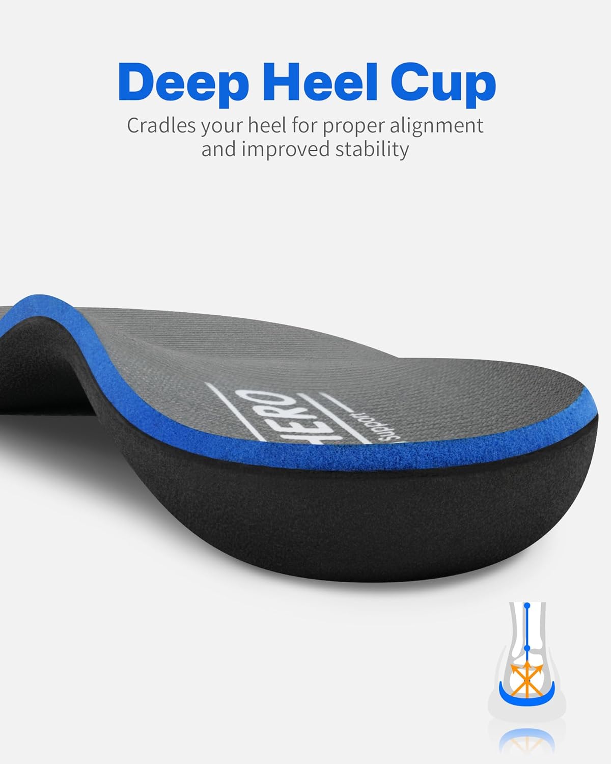 Plantar Fasciitis Feet Insoles Arch Supports Orthotics Inserts Relieve Flat Feet, High Arch (Mens 10-10 1/2 | Womens 12-12 1/2)