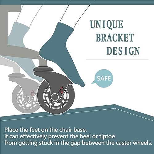 Miniatura 4 de IKEA - Rueda de repuesto para silla de oficina de 25 pulgadas para ruedas de hoja rodante ruedas resistentes para suelos de madera dura segura