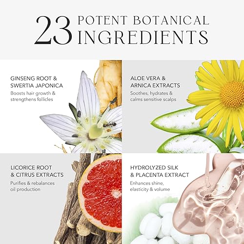 Miniatura 3 de Kiwabi Root Beauté Itchy Scalp Shampoo - Champú natural sin sulfatos para piel seca, grasa y sensible - Tratamiento equilibrado del cuero cabelludo