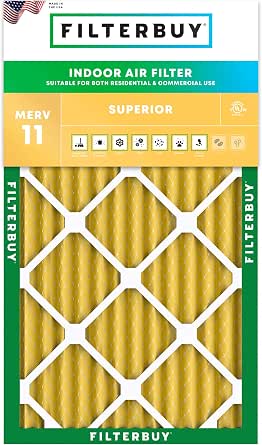 Filterbuy 8x20x2 MERV 11 Pleated Air Filter – Pet & Allergy