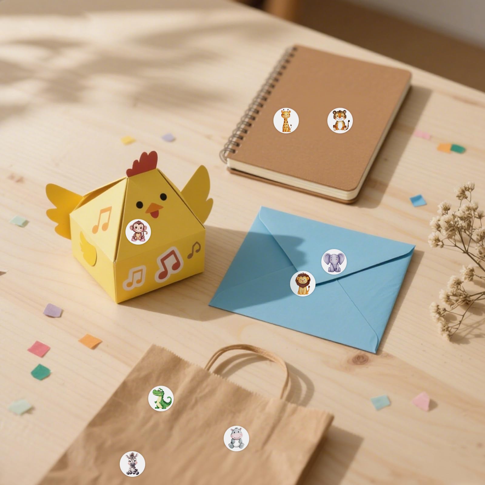 500pcs Jungle Animal Stickers - Image 4