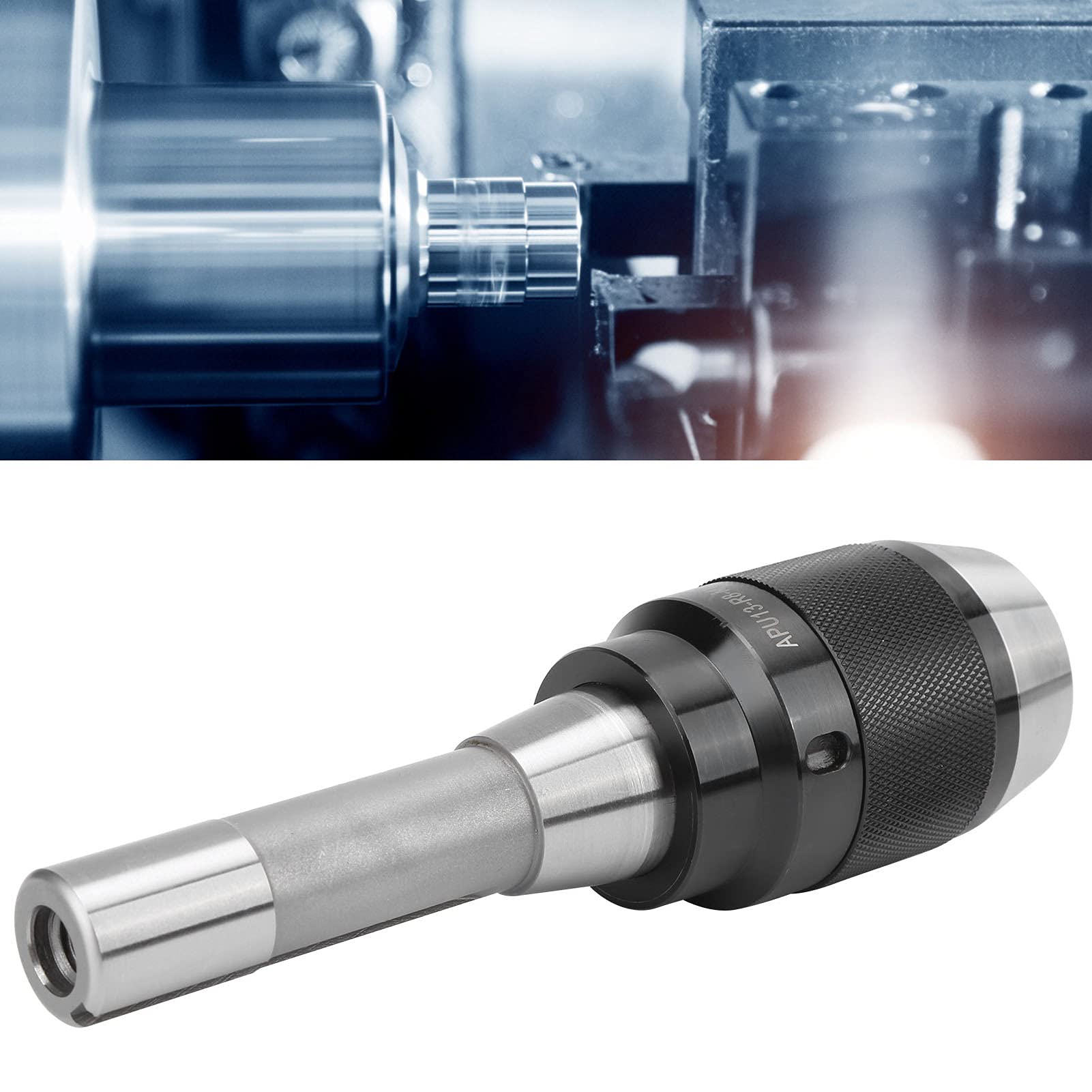 Mandrino per Trapano Integrale, Design Senza Chiavetta con Materiale Premium 40Cr, Serraggio Automatico e Intervallo di Serraggio da 1 a 13 Mm per Fresatrice