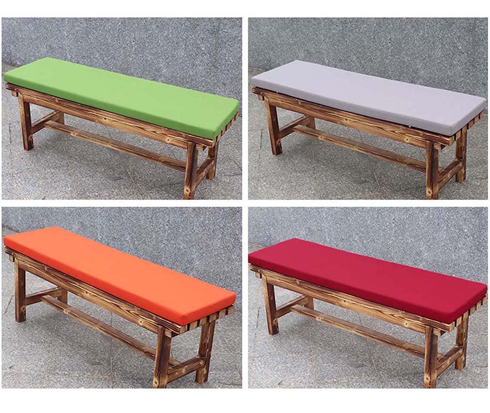 Cuscino impermeabile per panca da interni ed esterni (120 x 35 cm) per divano da giardino a 2/3 posti, comodo da sedere, elegante decorazione per patio