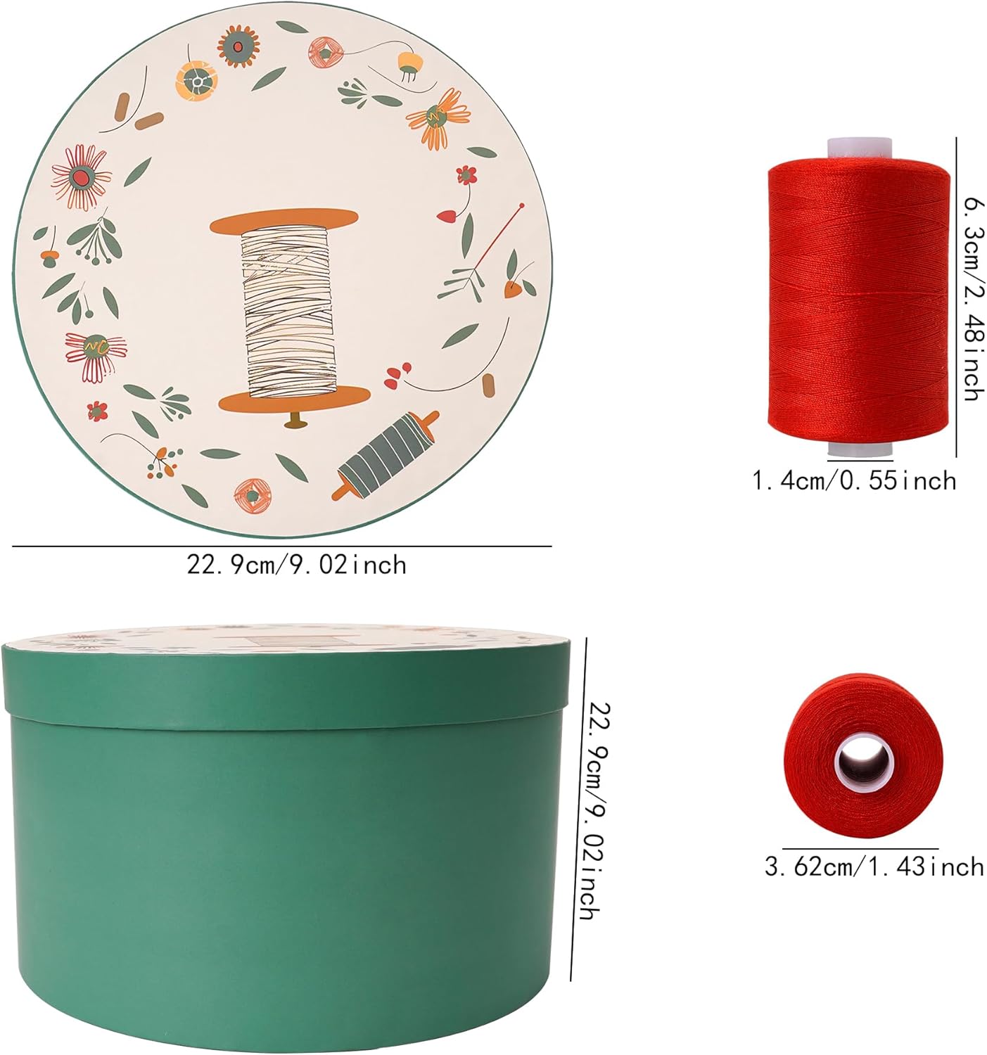 60-Color Sewing Thread Set,for Sewing Machine,All Purpose 1000 Yards Each Spool,Multi Color 40wt Polyester Sewing Machine Thread,140S/2,Polyester Assortment for Hand Stitching, Quilting