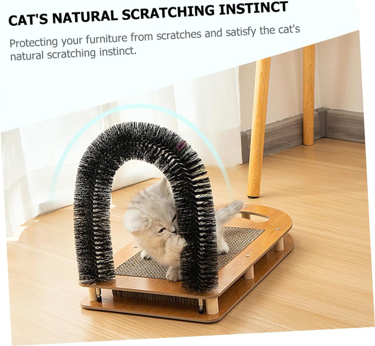 BESPORTBLE Interesting Cat Scratcher Multi-Functional Cat Scratch Pad for Indoor Scratch-Resistant Design for Healthy Claws and Happy Playtime