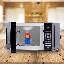 Wonnisx Angry Mama Microwave Oven Cleaner - Mom Steam Cleaner, Just Add Vinegar and Water, High Temperature Steamer Cleaning Equipment Easily Cleans the Crud in Minutes,