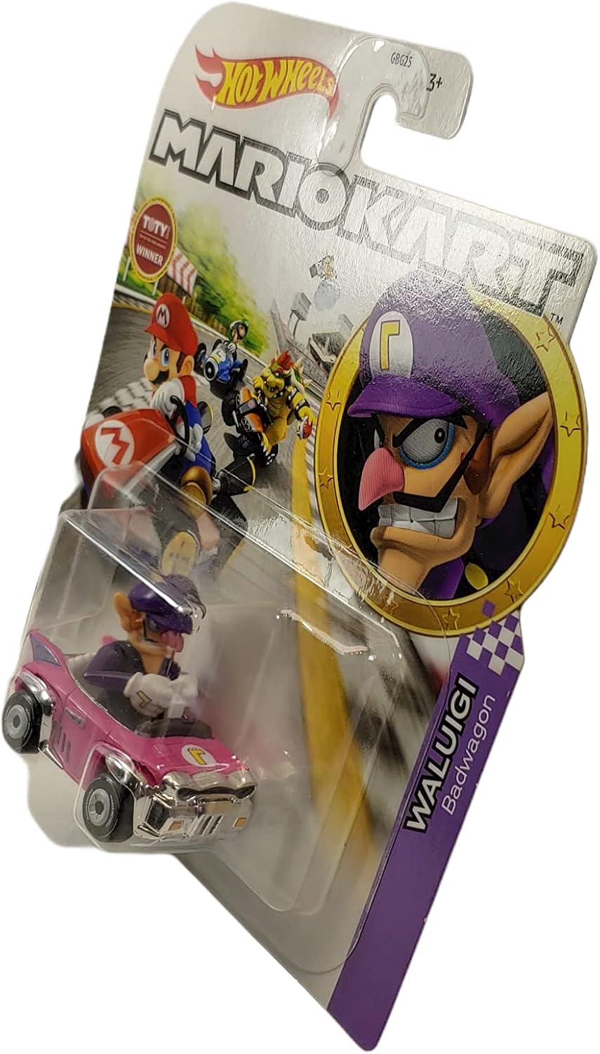 DieCast Hotwheels Mario Kart Waluigi Badwagon - Toty Winner 2021,Multicolor