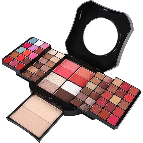 All in One Makeup Kit Makeup Kit for Women Full Kit, 54 Colors Matte Eyeshadows Blusher Contour Powder Makeup Gift Set for Women, Girls & Teens, Professional Makeup Kit for Beginners and Professionals