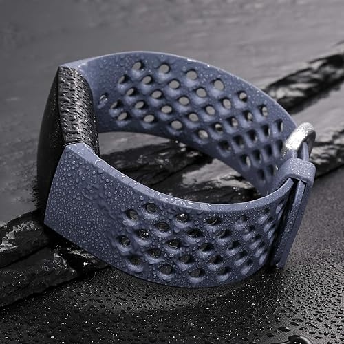 Vista 76 de Wepro - Correas de repuesto para bandas, impermeable, con orificios, transpirable, pequeña y grande, para mujeres y hombres, Negro