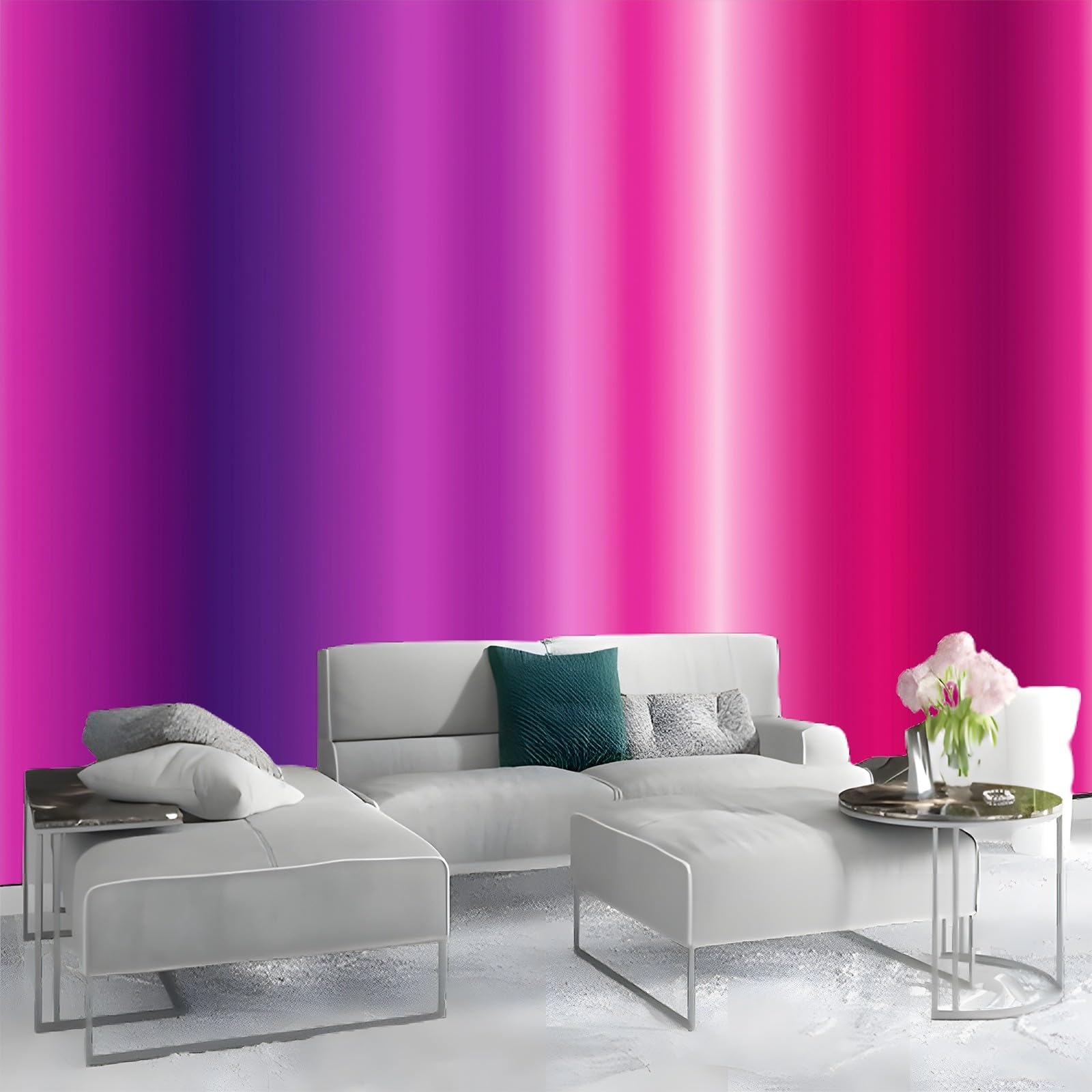 Fototapeta Moda Pionowe Paski Spersonalizowane Fototapety Plakat 400 x 280 cm Nowoczesna Dekoracja Ścienna Salon Sypialnia Pokój Dziecięcy Sypialnia Różowy Fioletowy