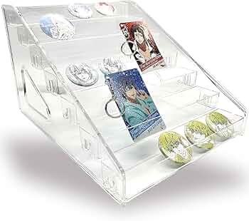 Amazon｜アクリル本舗 缶バッジ ディスプレイスタンド 棚 収納