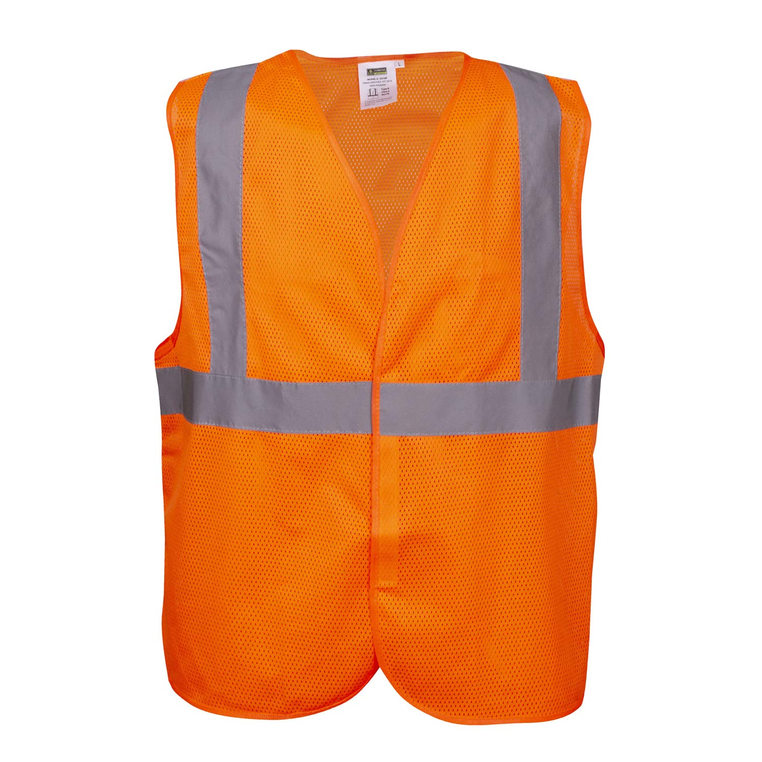 Cordova Safety Products Orange Mesh Vest, Large/XL