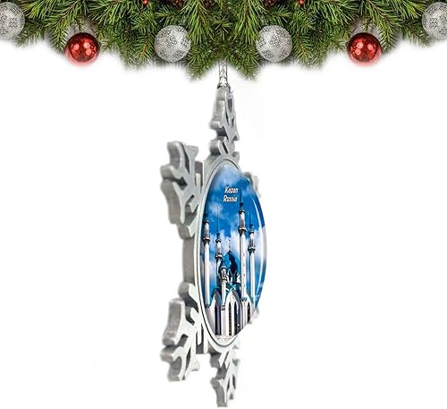 Miniatura 2 de Rusia Kazan Kremlin Adorno de Navidad Decoración Árbol Decoración Cristal Metal Recuerdo Regalo