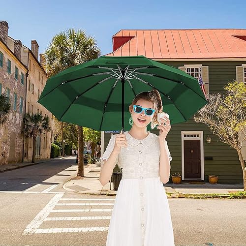 Miniatura 4 de LANBRELLA Paraguas a prueba de viento compacto paraguas de viaje Auto abrir cerrar para lluvia
