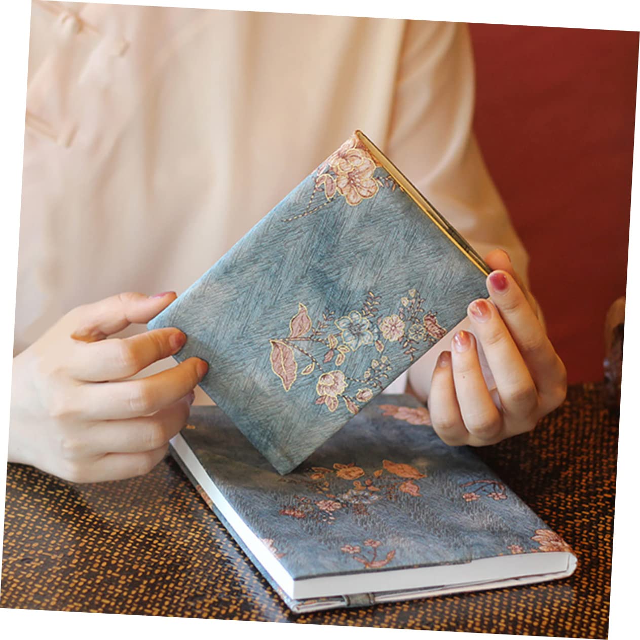 EXCEART 5 Pièces Réglable Livre Veste Livre Décor Pour École Cahier Classeur Couvertures De Livre Pour Livres À Couverture Souple Élégant Livre Protecteur Tissu Livre Couvre Main Décor