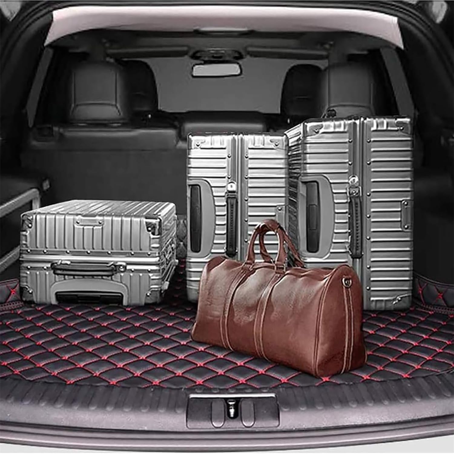 Tappetino Bagagliaio Auto per Mercedes Benz CLE Coupe (C236) 2023-2025, Vasca Baule Auto Impermeabile Protezione Posteriore Baule Tappeto Fodera Bagagli Accessori,A/Black