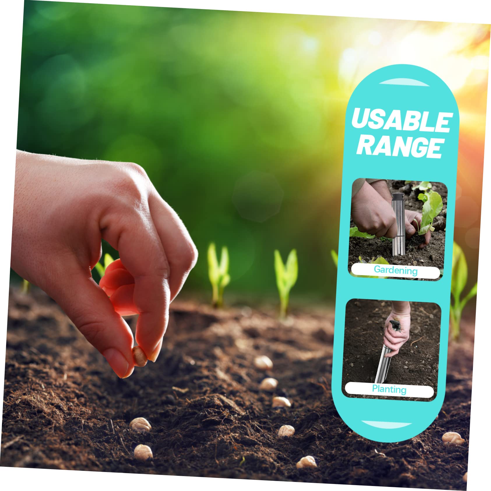 Toddmomy 3pièces Outil De Jardinage Inoxydable Planteur Manuel Pour Creuser Des Plantation Outil De Transfert Pratique Pour Jardinage