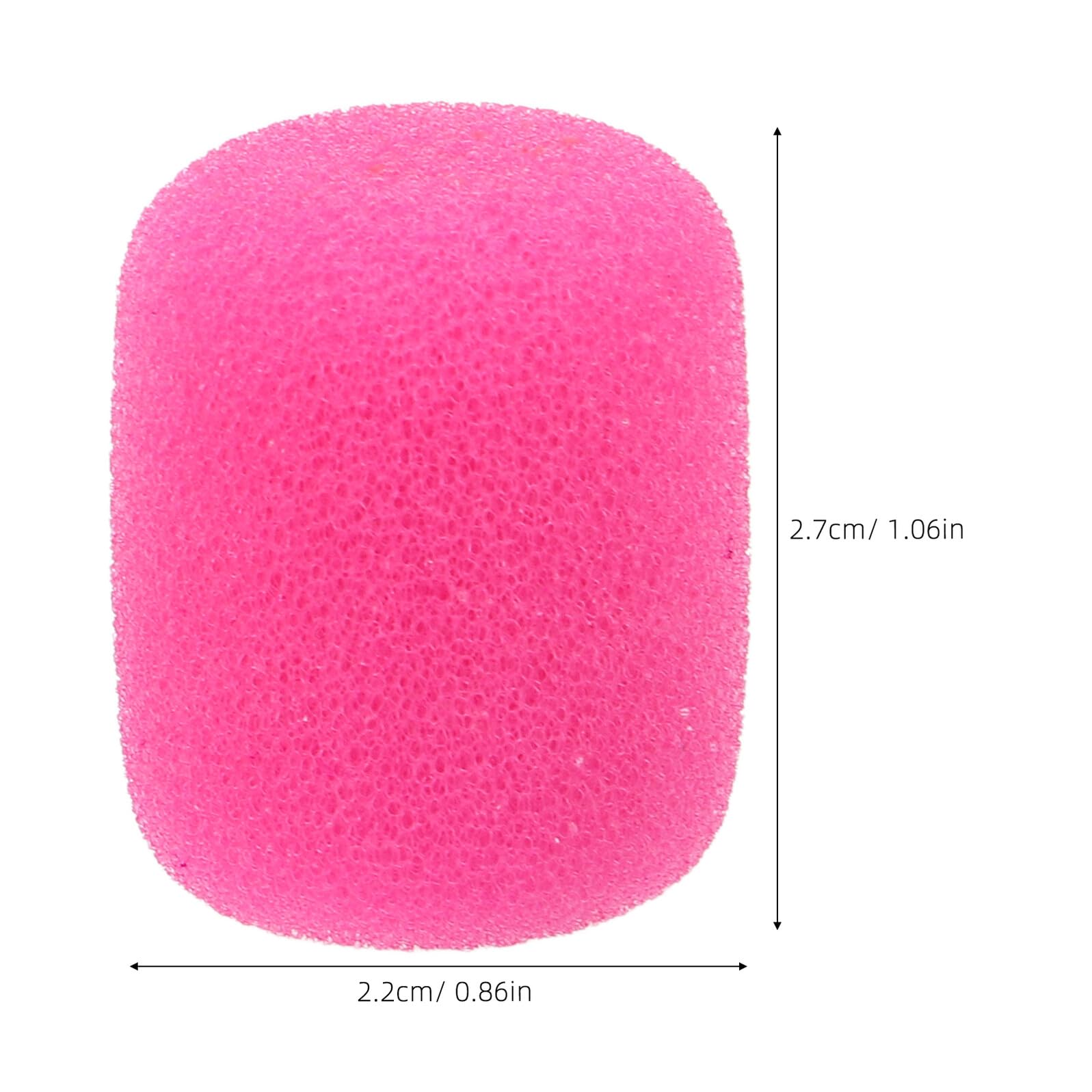 FRCOLOR Lot de 24 Bonnettes Anti-Vent pour Micro Casque 2,5 X 2,2 CM, Mousse Légère et Compacte, Petites Protections pour Microphones Cravate et Mini Micros, Accessoires Pratiques pour