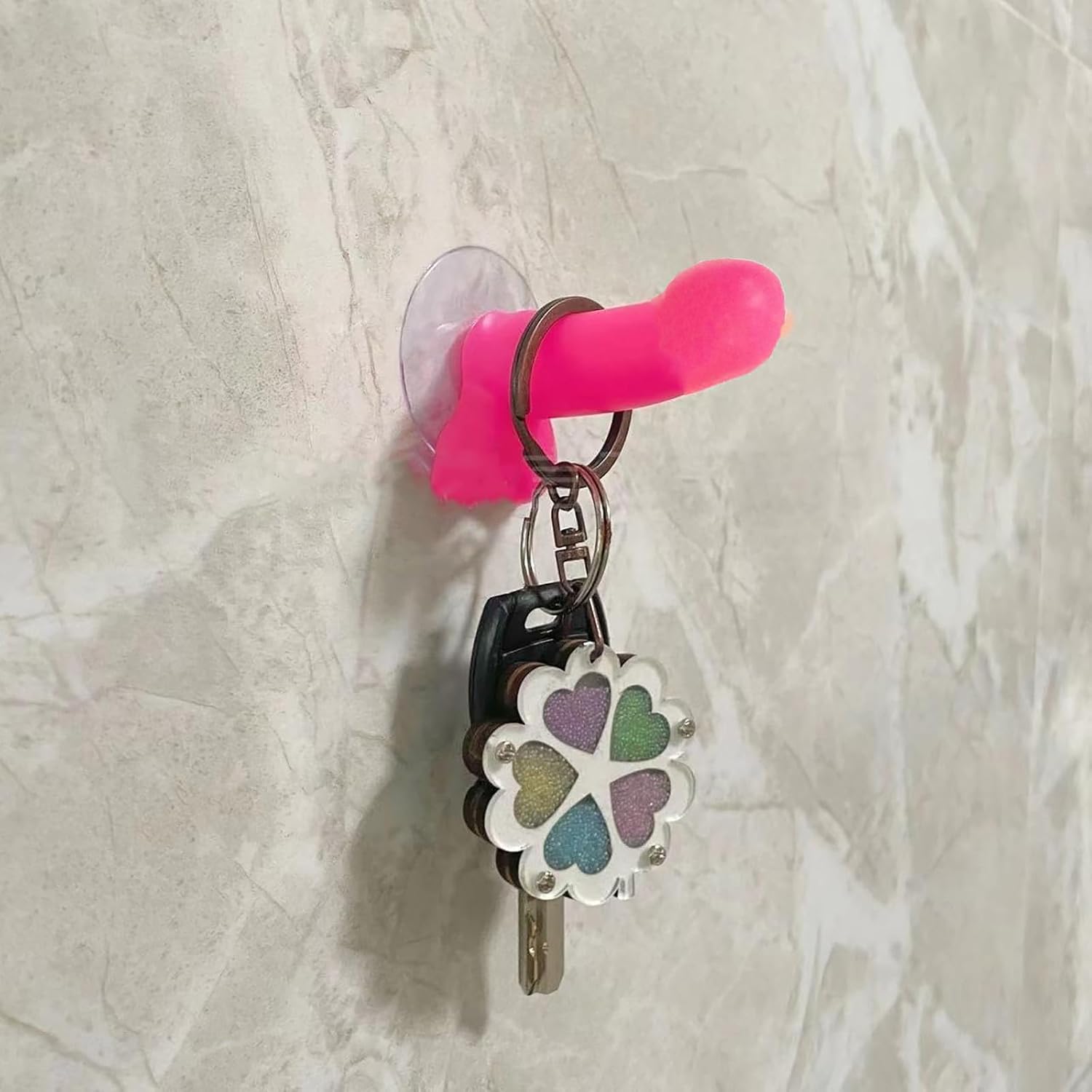 Penis Switch Cover,4pcs Pink Mini Lightweight Suction Cup Hook,3d Funny Gag Decorations For Adults Bars,Night Clubs,Bachelorette Party&Gifts