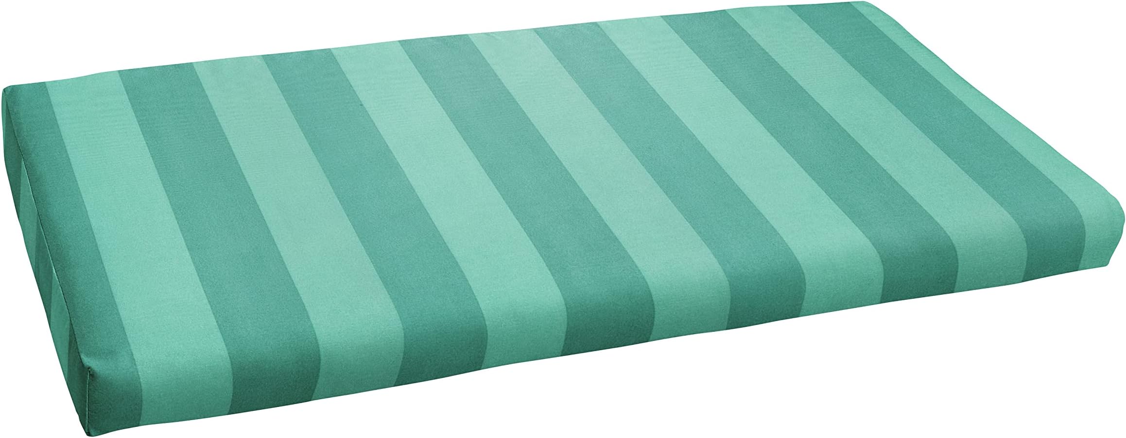 Sorra Home Richloom Outdoor/Indoor Bench Cushion, 37in x 17in x 2in, Preview Lagoon