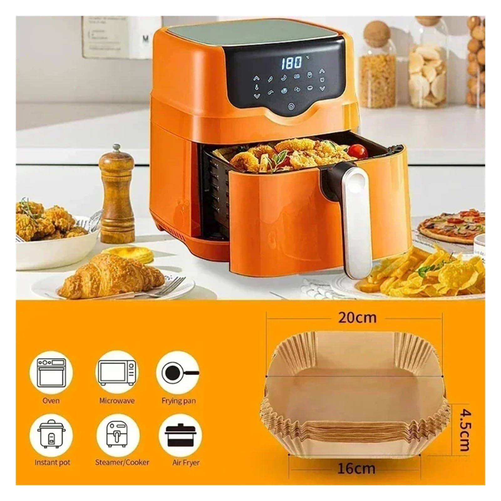 Accesorios for horno freidora de aire Moldes de llama(Y)