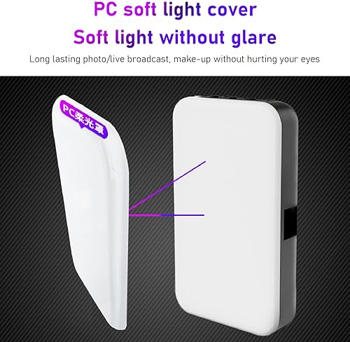 Miniatura 3 de VL120 RGB Video Light Portable LED Cámara Luz Panel 0-360 A Todo Color, CRI 95+, 2500-9000K, Recargable para Vlogging, Fotografía