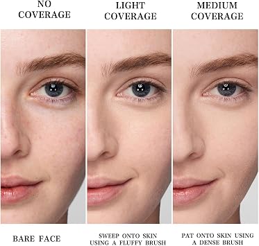 Baked Foundation For Mature Skin,Natural Colour Correcting Powder Foundation - Brighten Illuminating Color Correcting foundation - Medium to Full Coverage, Oil-Control Smooth Makeup(Medium Beige)