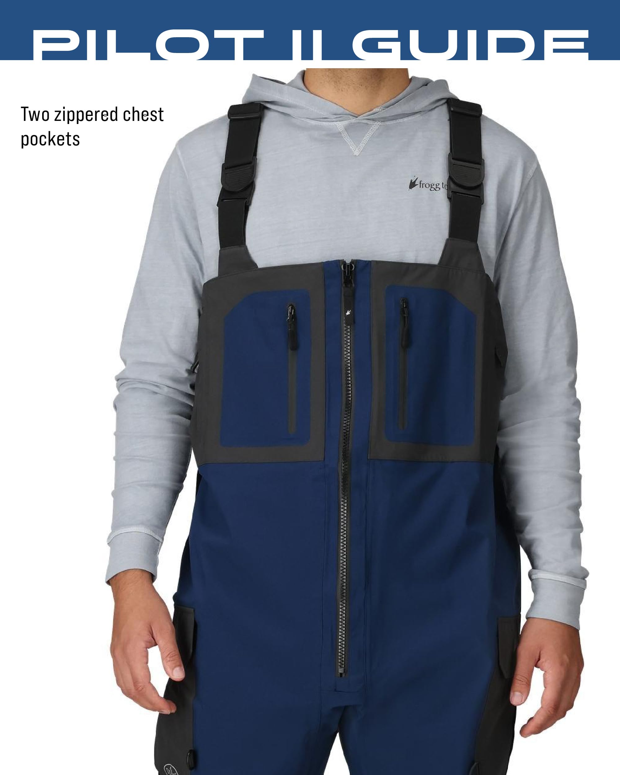 Bavoirs De Pêche Frogg Toggs - Imperméable Respirant - Homme L Gris - Neuf étiquettes