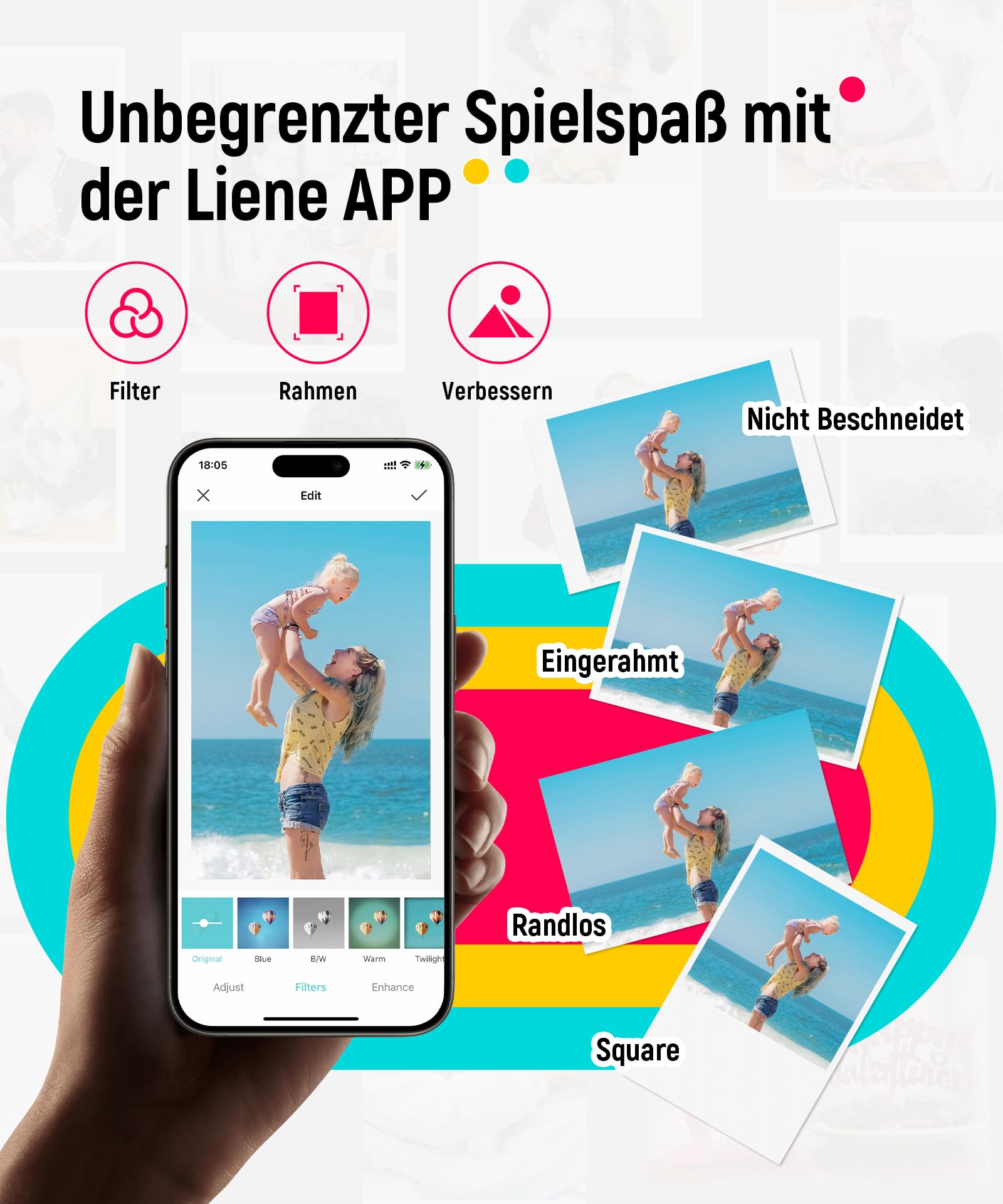Liene Pearl K100 Foto Pro Paket Rosa