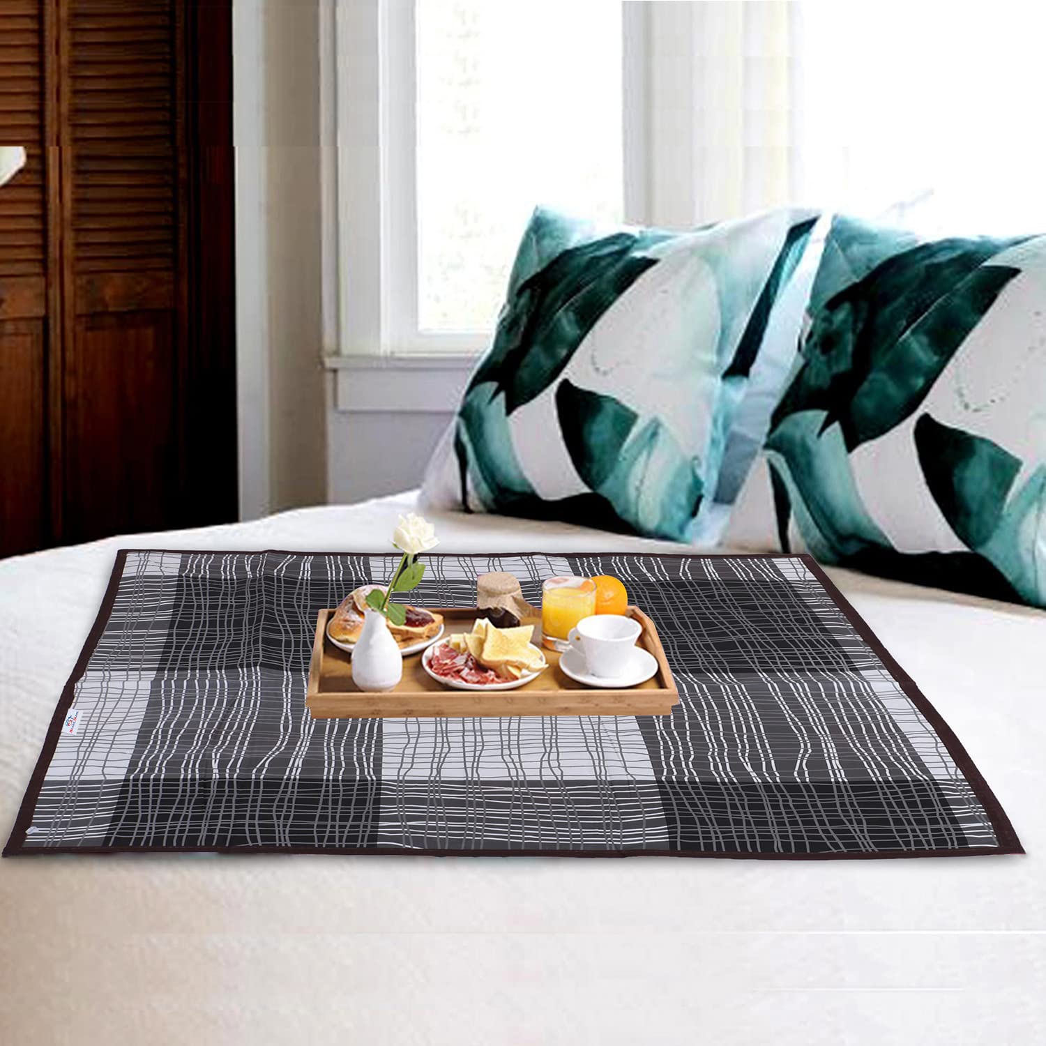 Heart Home Bed Server|PVC Rose Floral & Lines Print Both Sided Food Mat|Waterproof Mattress Protector, 35x35 Inch (Multicolor) (B0BHVT7XPG) Amazon Price History, Amazon Price Tracker