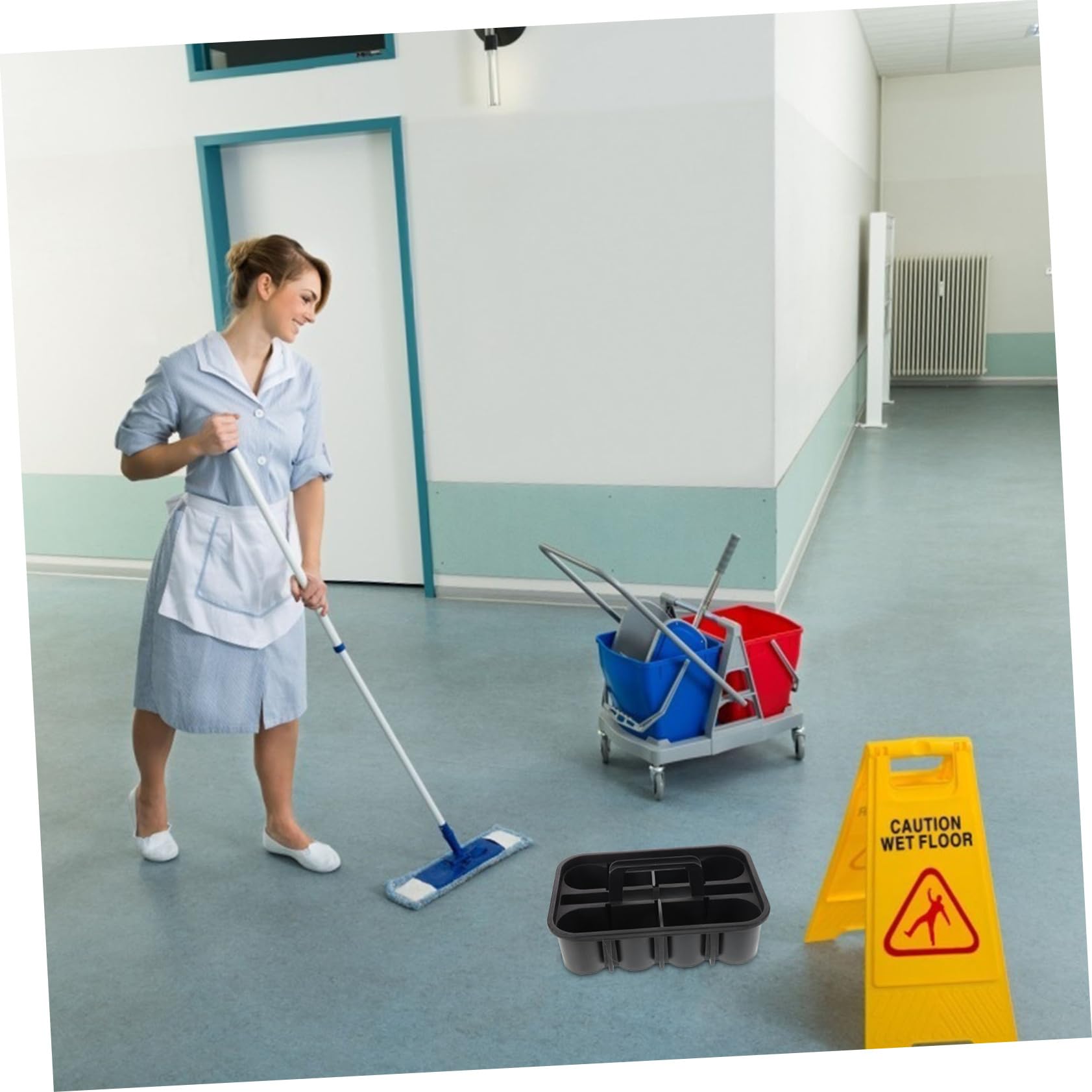 Cesta De Herramientas De Limpieza Del Coche Suministros De Lavado De Autos Cesta De Limpieza Soporte Para Botella De Spray Organizador De Coche Para Cosas De Bebe Grey Páginas
