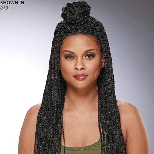 Miniatura 4 de Especially Yours Tinaye Peluca de encaje frontal intrincada peluca trenzada a mano con longitud larga de moda, línea de cabello no visible de