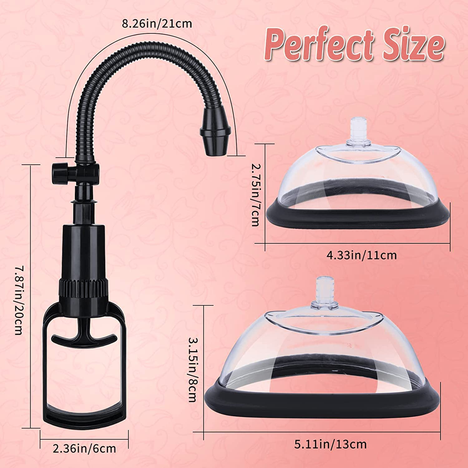 Pompe à Vide Manuelle pour Clitoris et Vagin - Stimulateur Féminin Intensifié, Plaisir Sexuel Accru, Aspiration Puissante, Sensibilité Augmentée, Outil de Plaisir pour Femmes