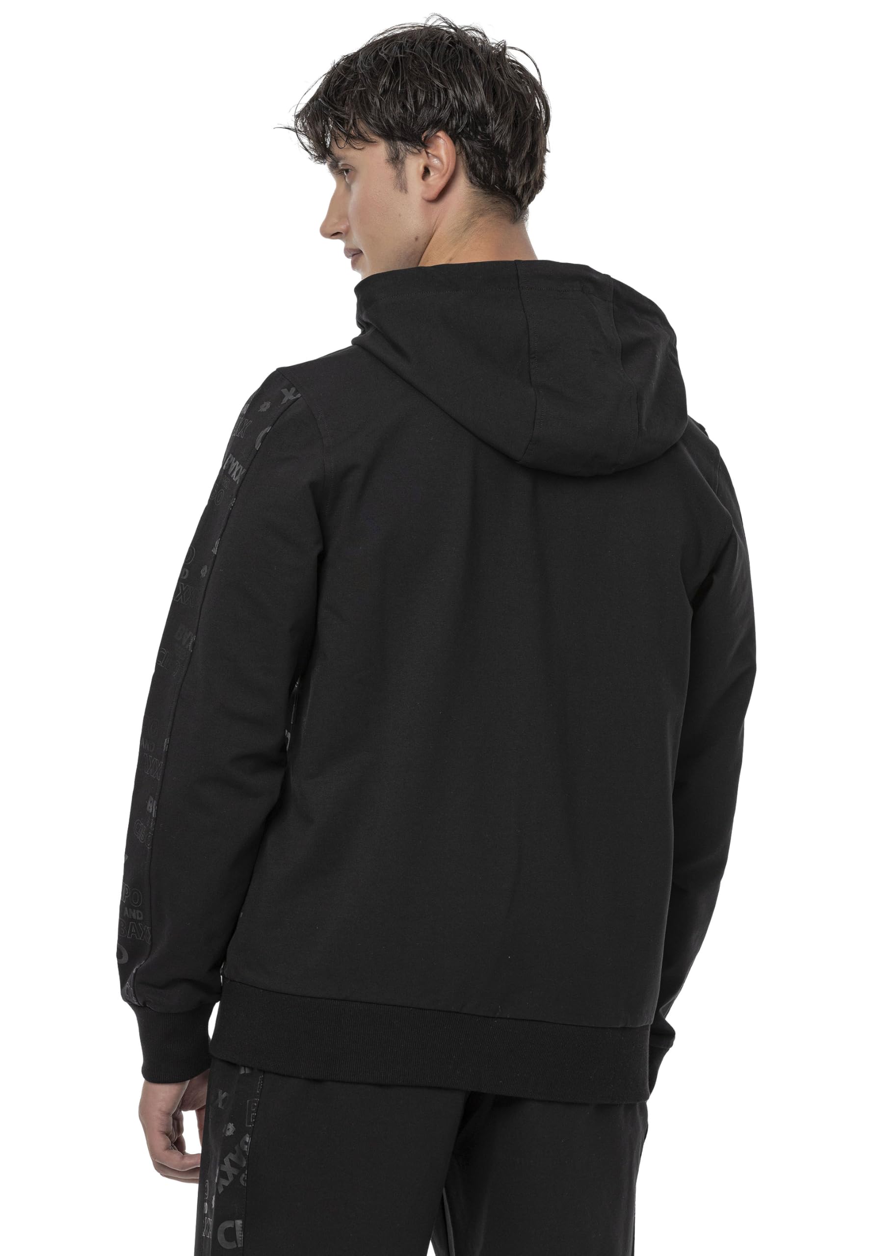 Cipo & Baxx Sudadera con capucha para hombre de la serie – Elegante suéter en estilo moderno casual de calle con cremallera y capucha para el día a día, ocio y fiesta