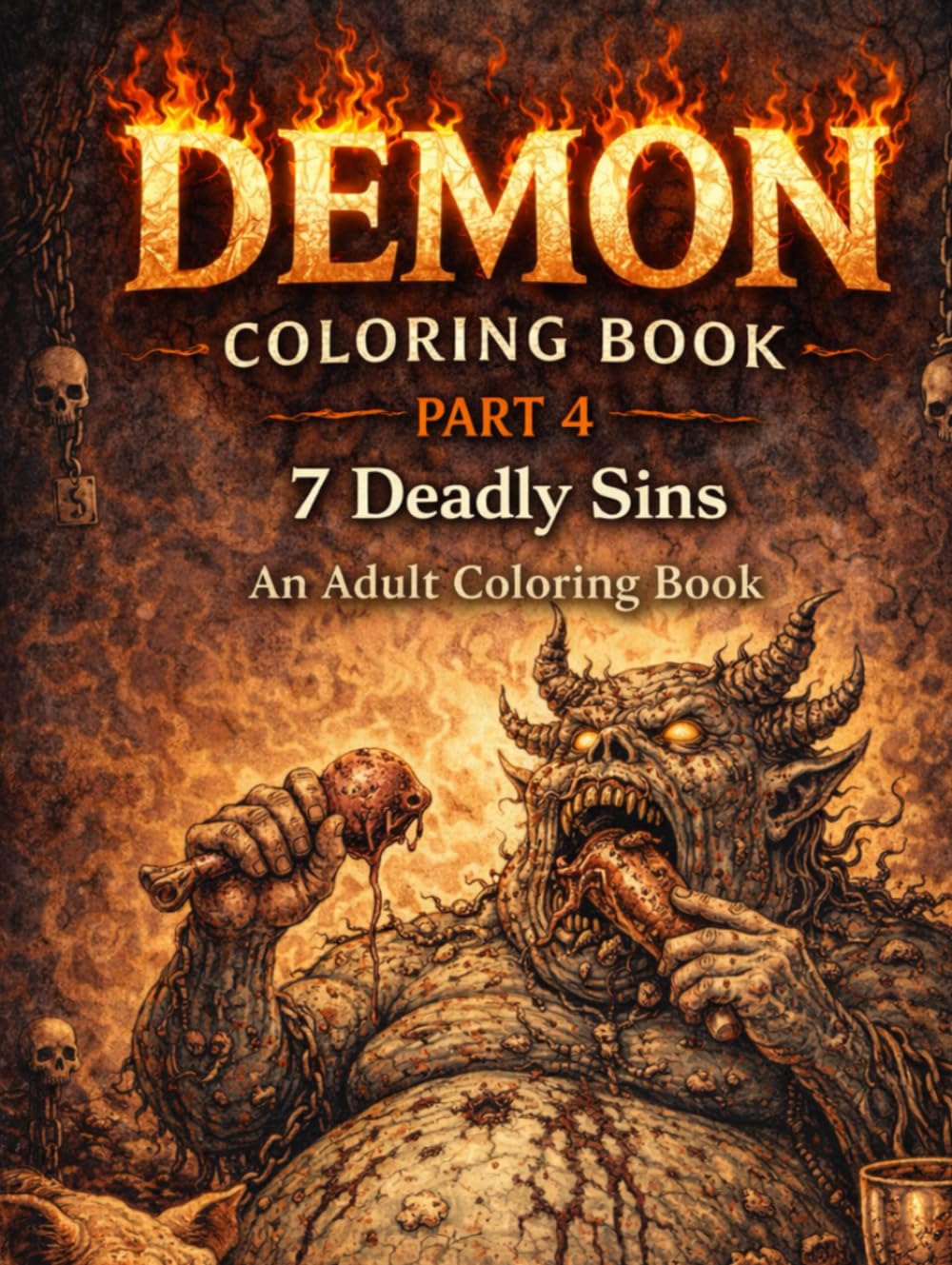 DEMON Coloring Book Part 4 7 Deadly Sins: An Adult Coloring Book (NIGHTMARE BESTIARY A Demon & Horror Coloring Series)