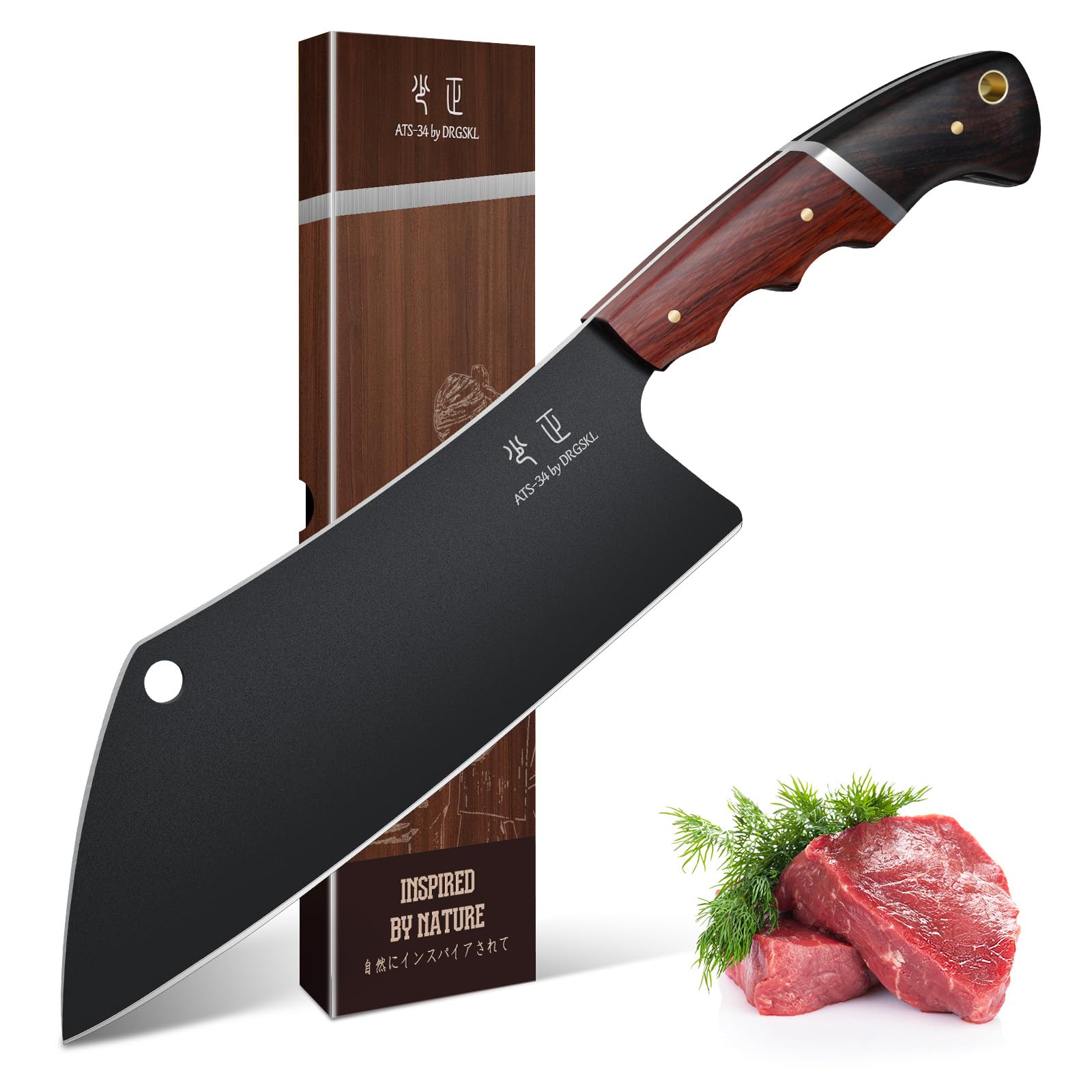 DRGSKL Kitchen Knife Set with Bag - 6 PCS Chef Knife Set with Wooden Handle — Amazon image 13