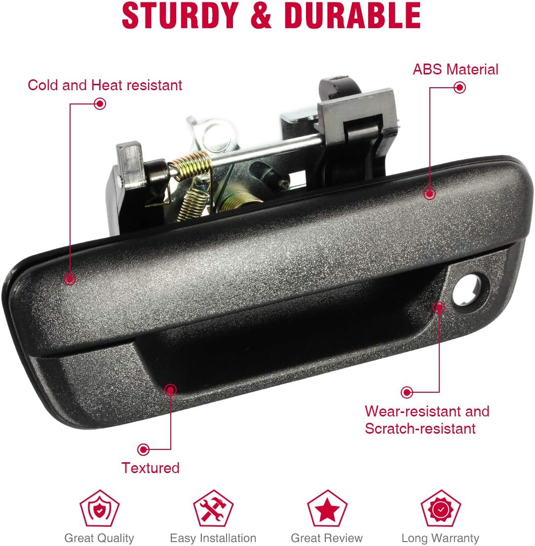 AUTEX Tailgate Handle Outer Exterior Rear Liftgate Rear Hatch Door Handle Outside Exterior Door Handles Compatible with Colorado Compatible with 2006 2007 2008 Isuzu I-280 I-290 I-370,80584