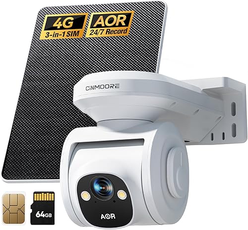 Cámaras de seguridad celulares 4G LTE inalámbricas al aire libre, 2.5K sin WiFi Cámara de vigilancia alimentada por energía solar para seguridad en