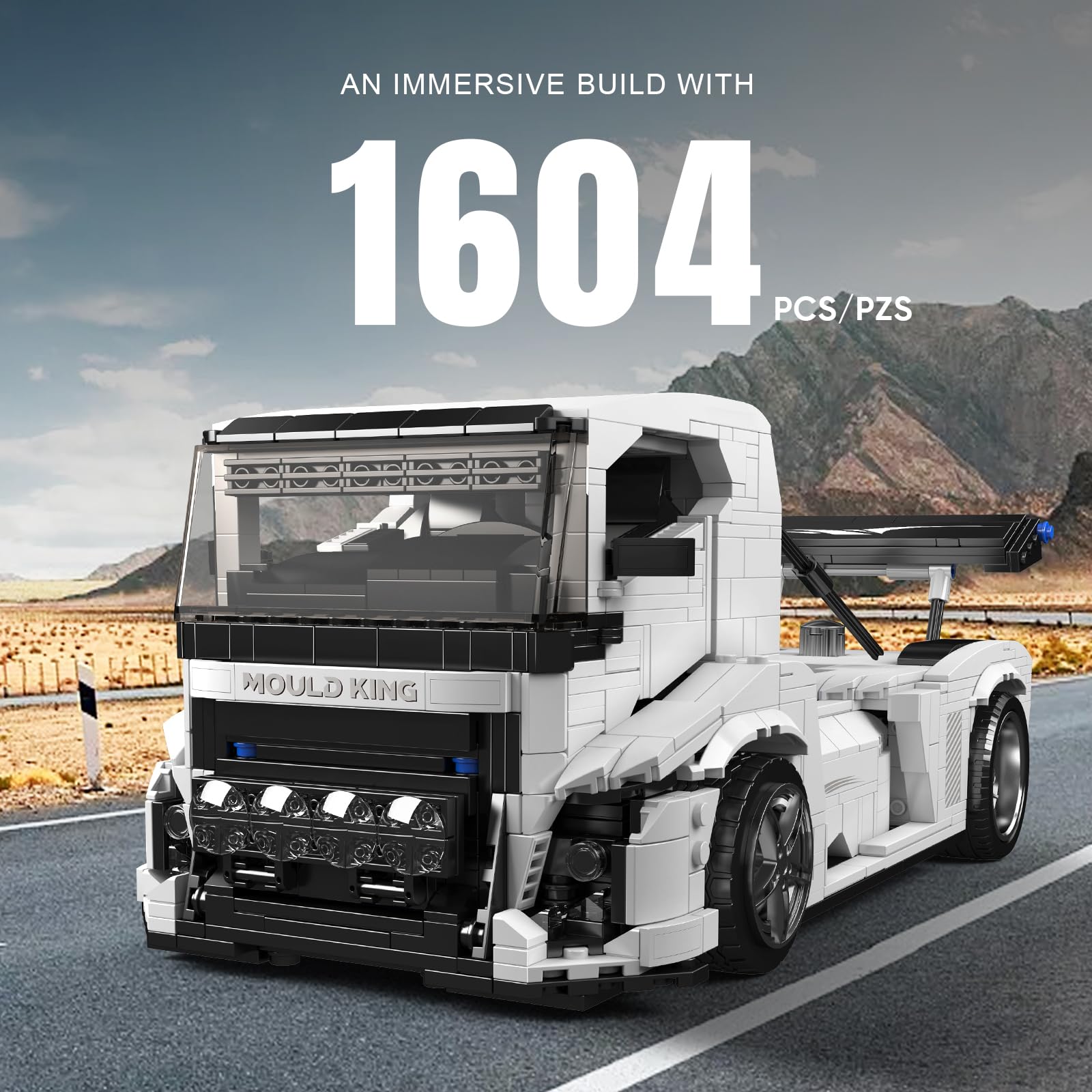 Mould King 10036 Technology Knight Truck Building Blocks Kit - Image 3