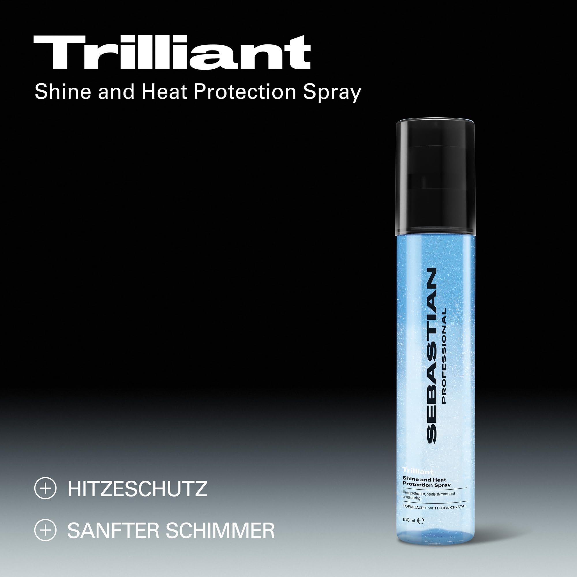 Sebastian Professional Trilliant Shine and Heat Protection Spray – Haarpflegespray mit Hitzeschutz für glänzendes & geschmeidiges Haar - 150 ml