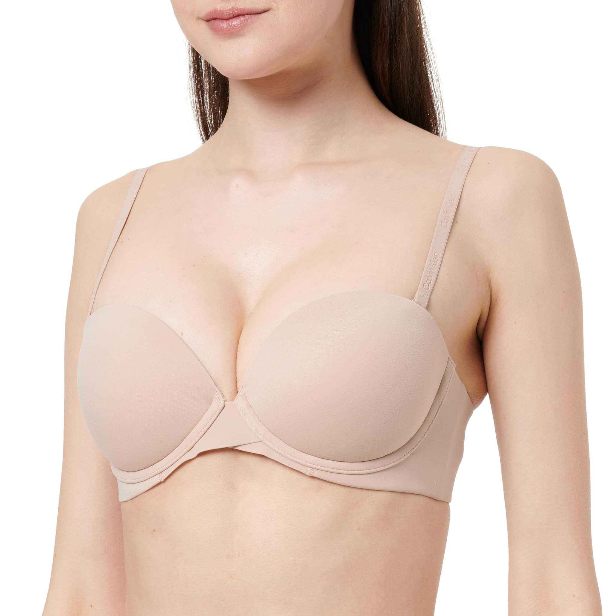 Calvin Klein Strapless Push Up Bra - 32C - Cedar